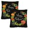 Toland Home Garden Set of 2 "Happy Halloween" Wreath Outdoor Patio Throw Pillow Covers 18"